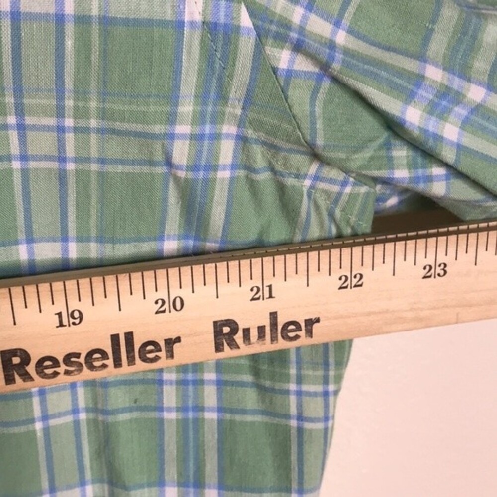 Southern tide mens plaid linen cotton long sleeve button down trim for shirt L - Picture 6 of 10